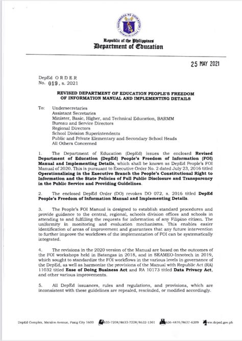 DepEd Orders .